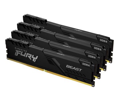 Pamięć RAM Kingston FURY 128GB (4x32GB) 3600MHz CL18 Beast Black